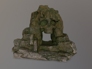 skull cave 3D 모델
