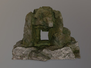 skull cave 3D 모델