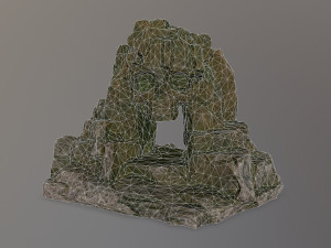 skull cave 3D 모델