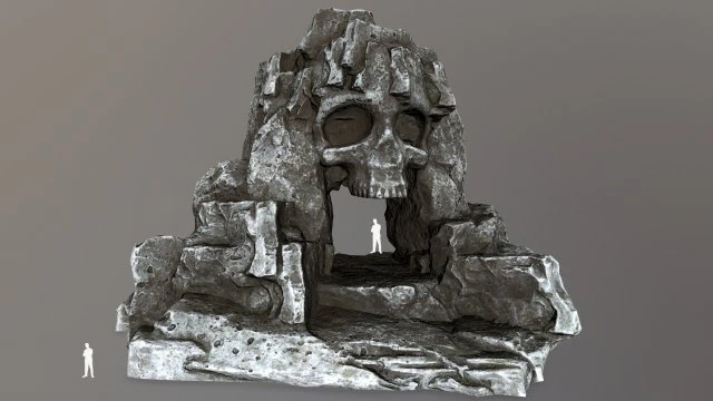 grotta del teschio Modello 3D .c4d .max .obj .3ds .fbx .stl .blend 