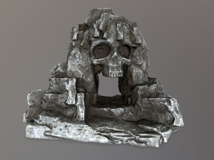 skull cave 3D 모델