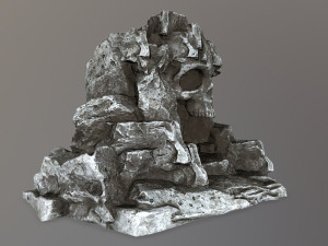 skull cave 3D 모델
