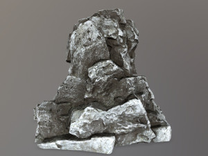 skull cave 3D 모델