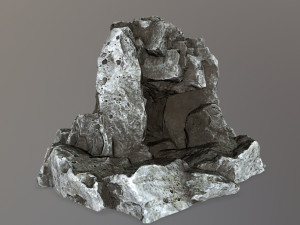 skull cave 3D 모델