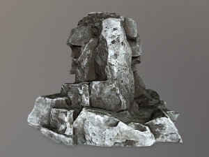 skull cave 3D 모델