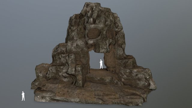 skull cave 3D Модель .c4d .max .obj .3ds .fbx .stl .blend 