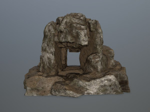 skull cave 3D Модель