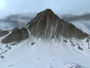 snow mountain 3D Model