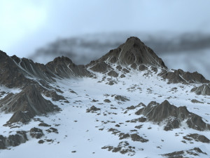 snow mountain 3D Model