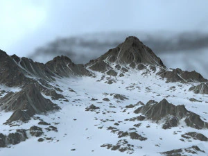 снігова гора 3D Модель