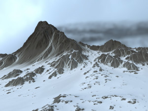 snow mountain 3D Model