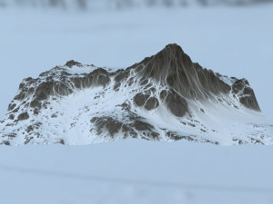 snow mountain 3D Model