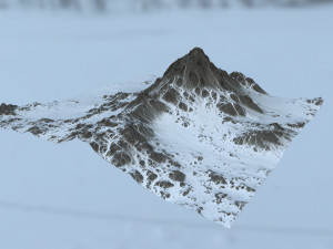 snow mountain 3D Model