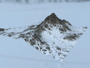 снігова гора 3D Модель