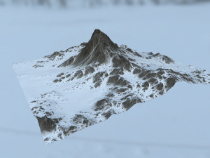 snow mountain 3D Model