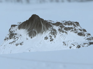 snow mountain 3D Model