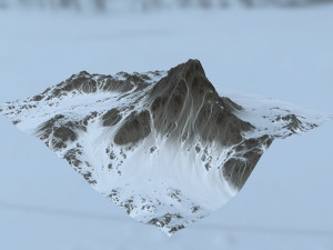 snow mountain 3D Model