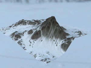 снігова гора 3D Модель