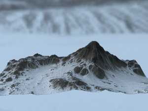 snow mountain 3D Model