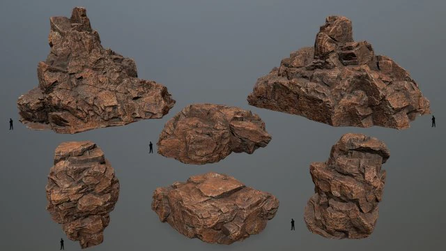 rocks 3D Model .c4d .max .obj .3ds .fbx .stl .blend 