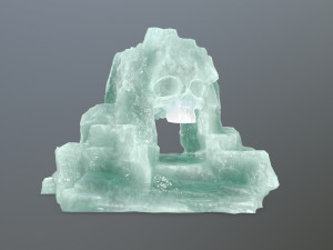 ice skull cave 3D Model