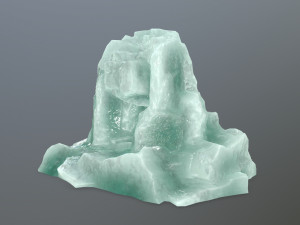 ice skull cave 3D Model