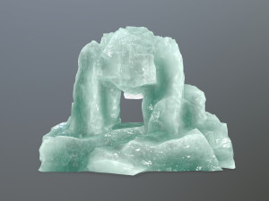 ice skull cave 3D Model