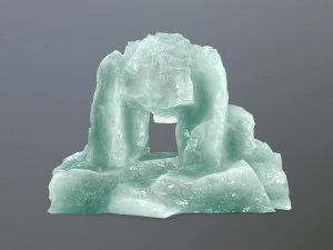 ice skull cave 3D Model