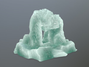 ice skull cave 3D Model