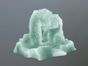 ice skull cave 3D Model