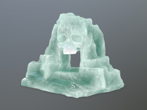 ice skull cave 3D Model