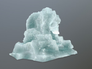 ice skull cave 3D Модель