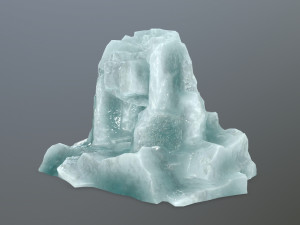 ice skull cave 3D Модель