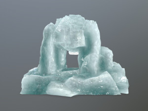 ice skull cave 3D Модель