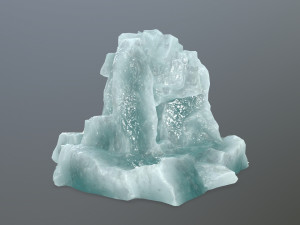 ice skull cave 3D Модель