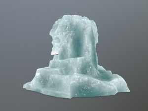 ice skull cave 3D Модель