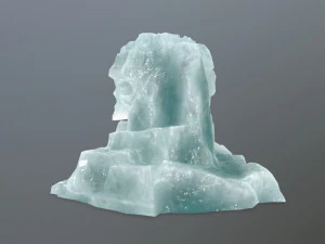 ice skull cave 3D Model