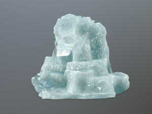 ice skull cave 3D Модель