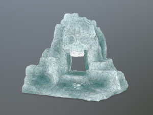 ice skull cave 3D Модель
