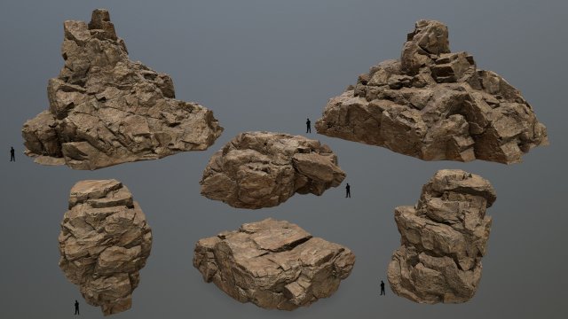 rocks 3D 모델 .c4d .max .obj .3ds .fbx .stl .blend