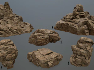 rocce Modello 3D