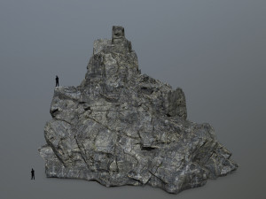 cliff rocks 3D 模型
