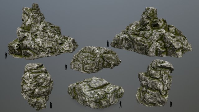 rocks Modelo 3D .c4d .max .obj .3ds .fbx .stl .blend 