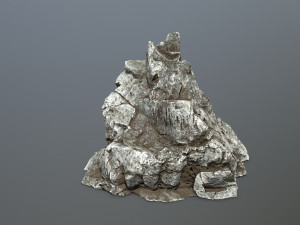 white rocks Model 3D