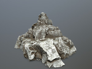 white rocks Model 3D