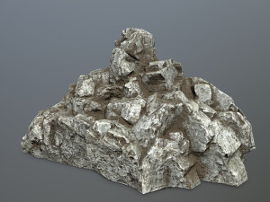 white rocks Model 3D