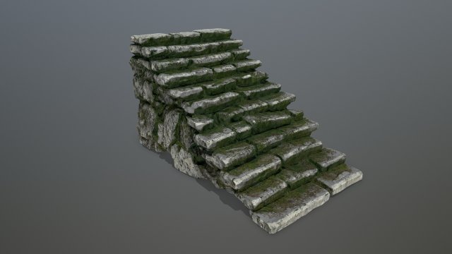 stairs Model 3D .c4d .max .obj .3ds .fbx .stl .blend 
