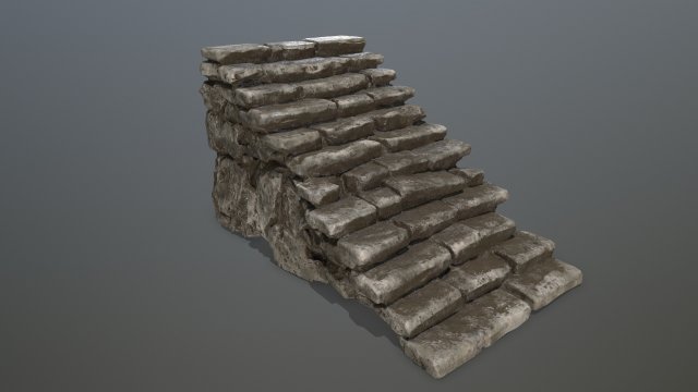 stairs Model 3D .c4d .max .obj .3ds .fbx .stl .blend 