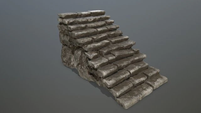 stairs 3D Model .c4d .max .obj .3ds .fbx .stl .blend 