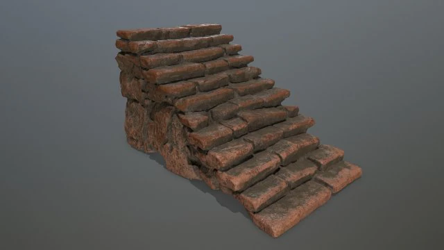 stairs 3D Model .c4d .max .obj .3ds .fbx .stl .blend 